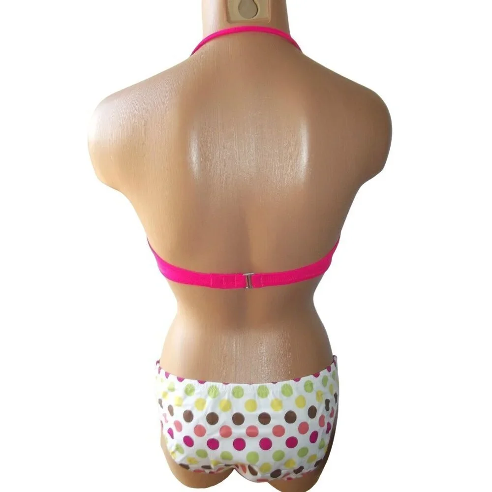 VICTORIA'S SECRET PINK‎ MULTI  2 PIECES SWIMSUIT BATHING SUIT XSM New